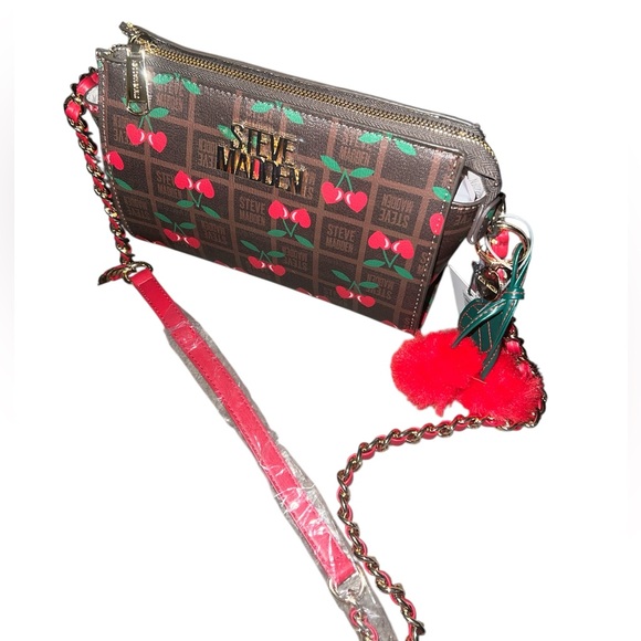 Steve Madden Cherry Print Crossbody Bag with Red Accents - Picture 7 of 7